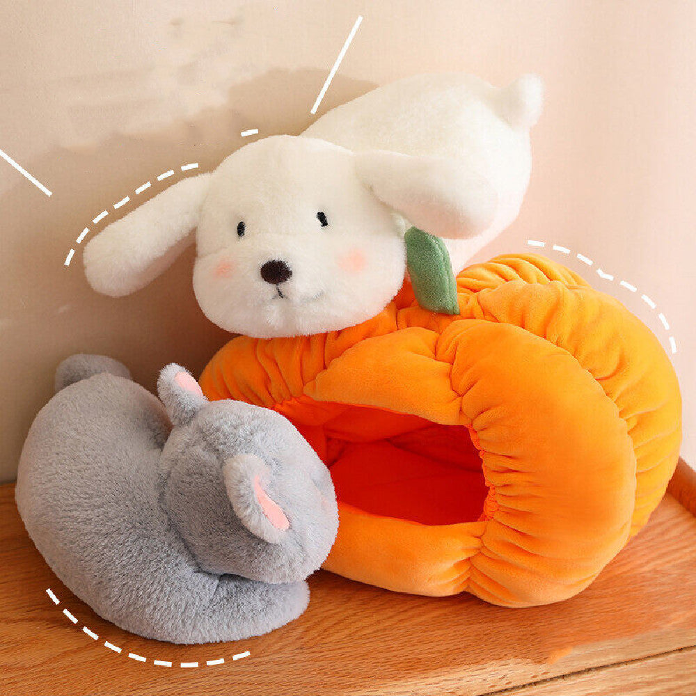 Soft Plush Cat Bed for Pets – Comfortable Cozy Pet Bed