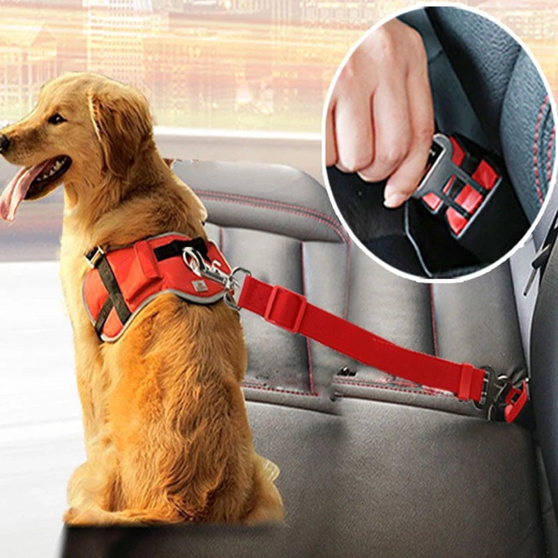 Adjustable Pet Cat and Dog Car Seat Belt Safety Harness Lead