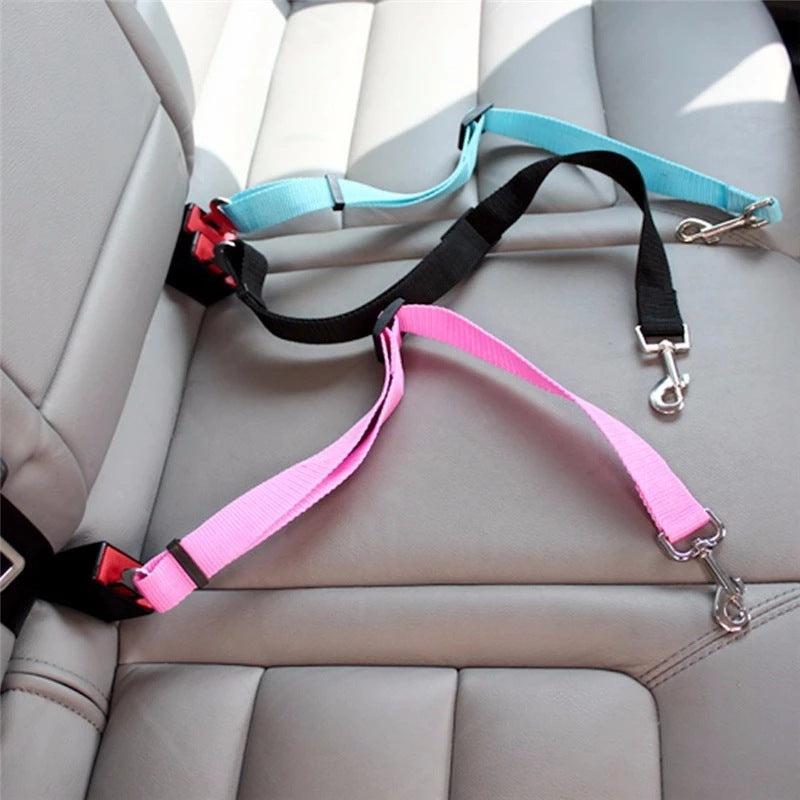 Adjustable Pet Cat and Dog Car Seat Belt Safety Harness Lead