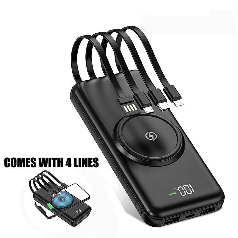 20000mAh Power Bank Fast Charger Portable Battery Pack with 5 USB Ports for Mobile Phone