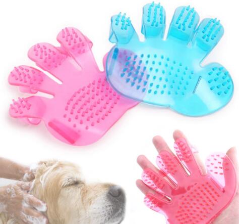 Pet Finger Grooming Massage Brush for Cats and Dogs