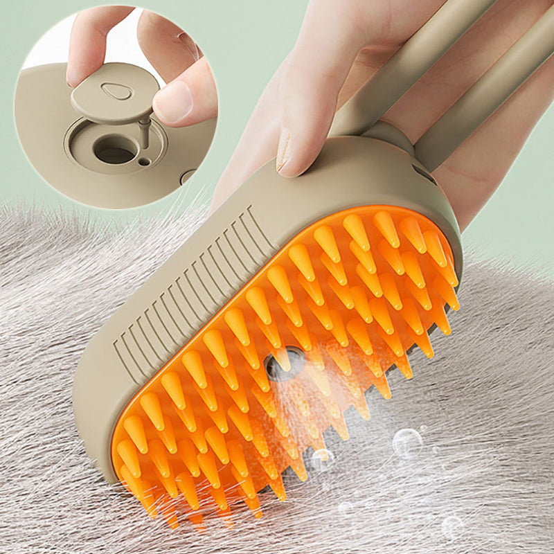 3-in-1 Electric Spray Steam Brush for Cats and Dogs