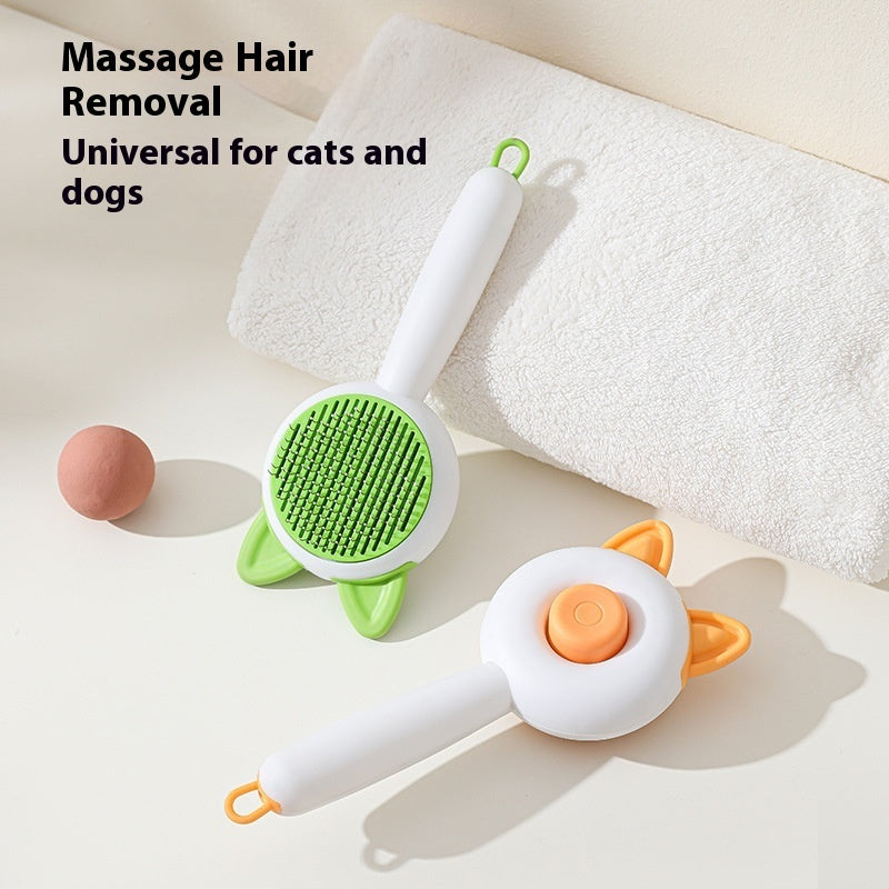 Self-Cleaning Pet Hair Remover Brush for Dogs and Cats