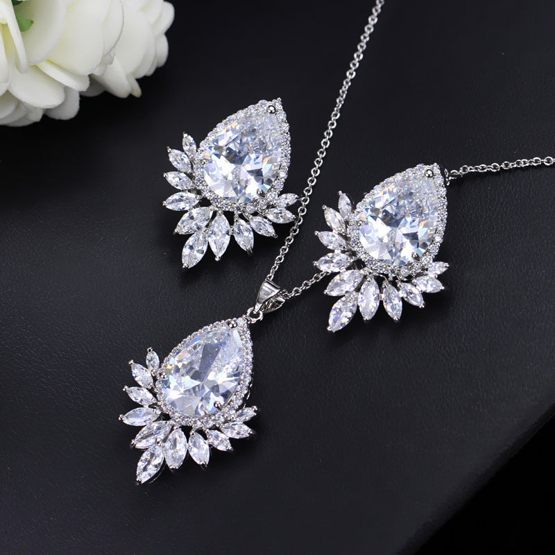 AAA Bridal Jewelry Set for Banquets and Dinner Parties