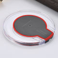 Crystal Round Wireless Charging Pad with Receiver for Apple and Samsung