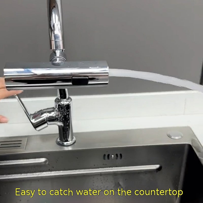 Universal Rotating Splash-Proof Kitchen Faucet Nozzle Extension
