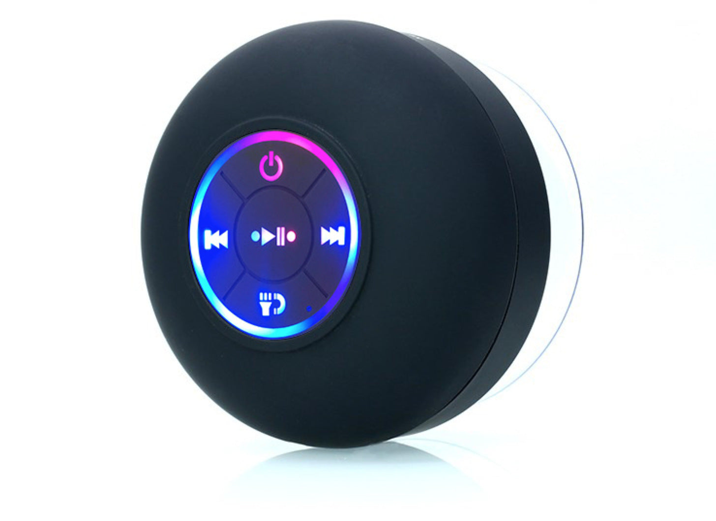 BTS07 Waterproof Bluetooth Speaker with Large Suction Cup and LED Light