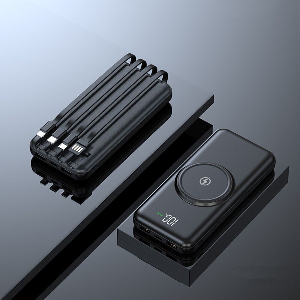 20000mAh Power Bank Fast Charger Portable Battery Pack with 5 USB Ports for Mobile Phone