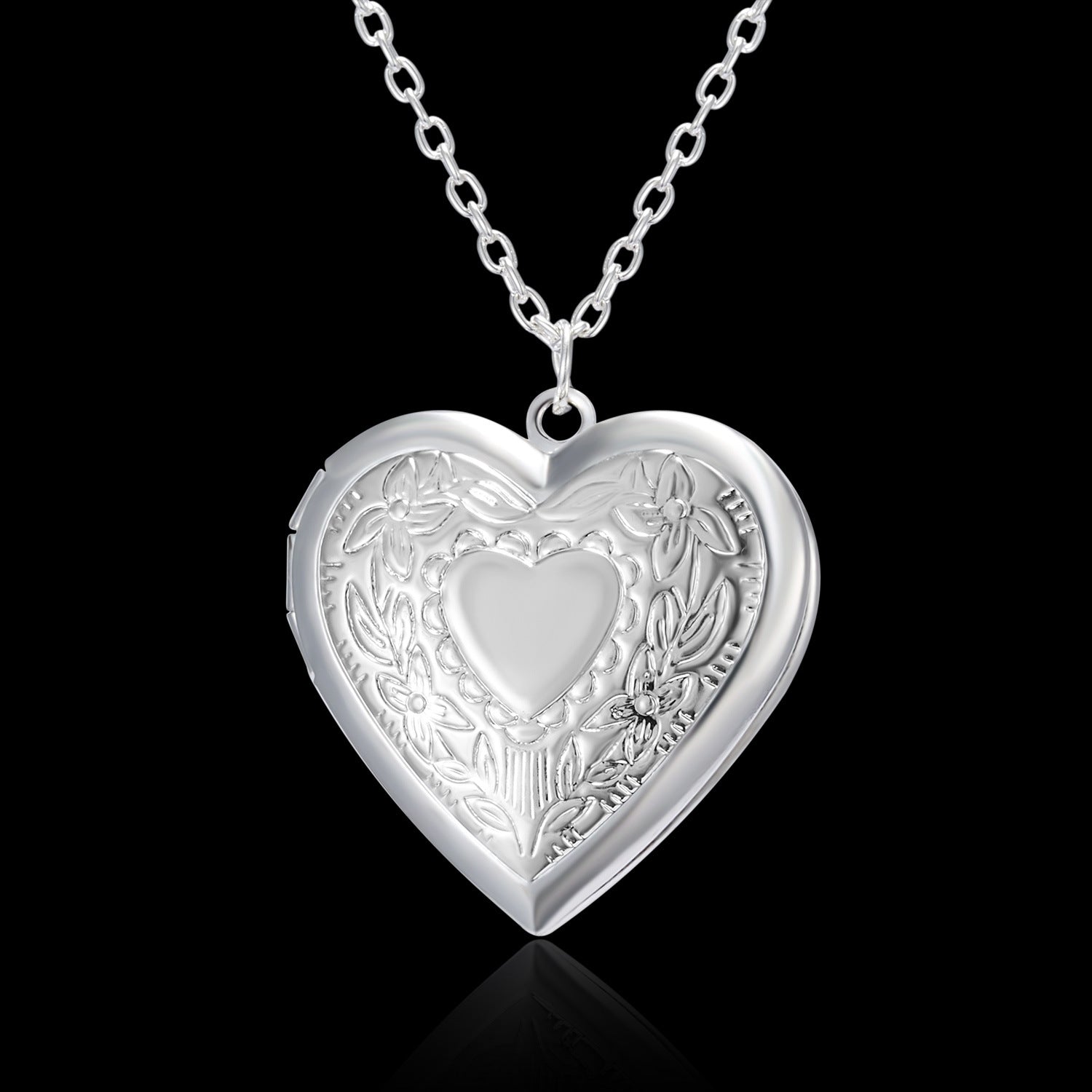 Personalized Heart-Shaped Photo Frame Pendant Necklace for Women