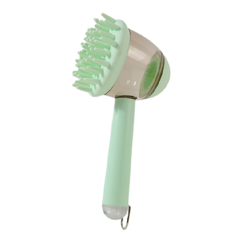3-in-1 Pet Bath Brush for Dogs and Cats with Massage, Deshedding Comb, and Foaming Tool