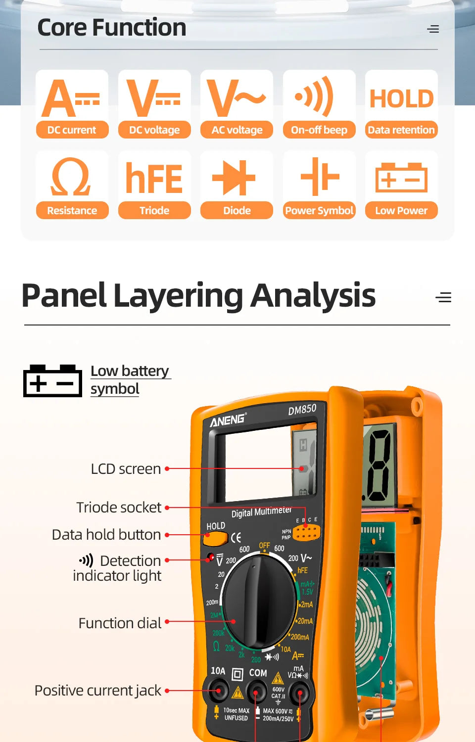 ANENG DM850 Digital Multimeter