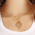 Women’s Maxi Statement Necklace with Bird and Leaves Pendant