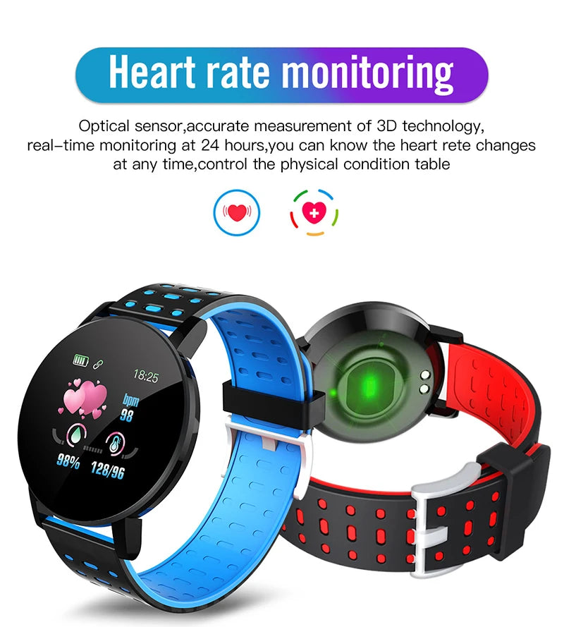 1.44 Inch Bluetooth 4.0 LED Waterproof Kids Smart Watch with Heart Rate Monitor and Fitness Tracker for Boys and Girls