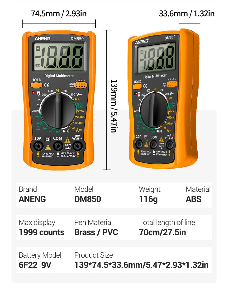 ANENG DM850 Digital Multimeter