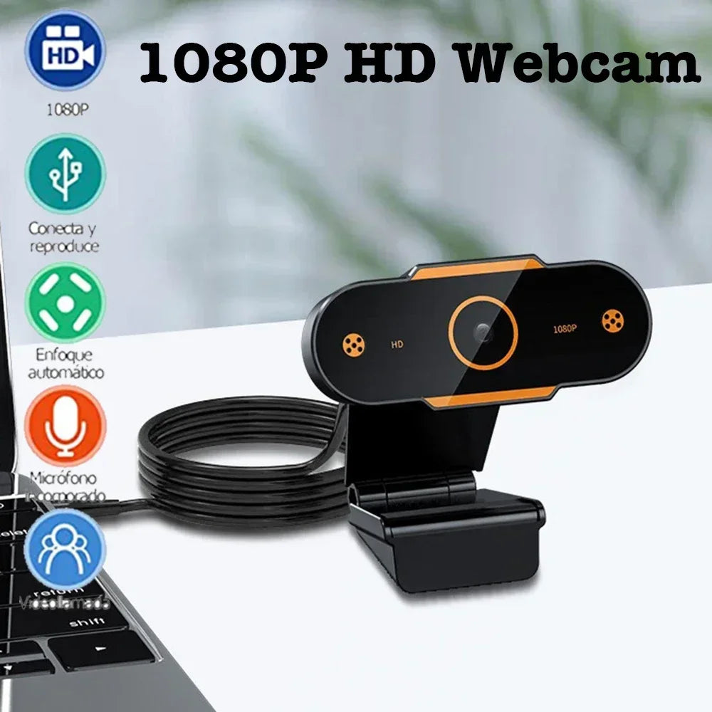 1080P HD Auto Focus USB Webcam with Microphone