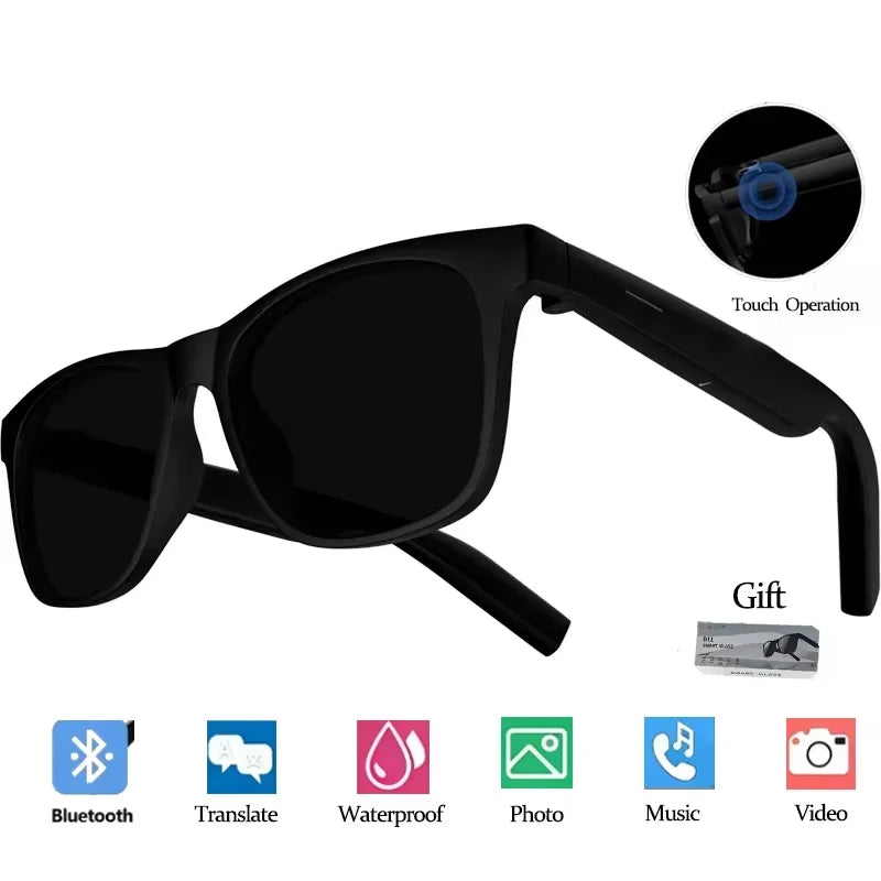 Lenovo AI Smart Glasses with 8K Touch Control, Photo Camera, Recording, Translator, Voice Assistant and Bluetooth