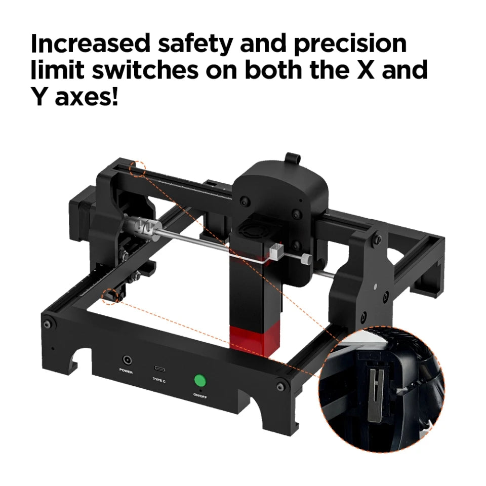 ACMER S1 2.5W/3.5W Mini Portable Laser Engraver DIY Laser Cutting and Engraving Machine for Wood, Acrylic, Glass and Leather