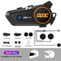 Bluetooth 5.3 Motorcycle Helmet Headset Waterproof Hands-Free Earphone