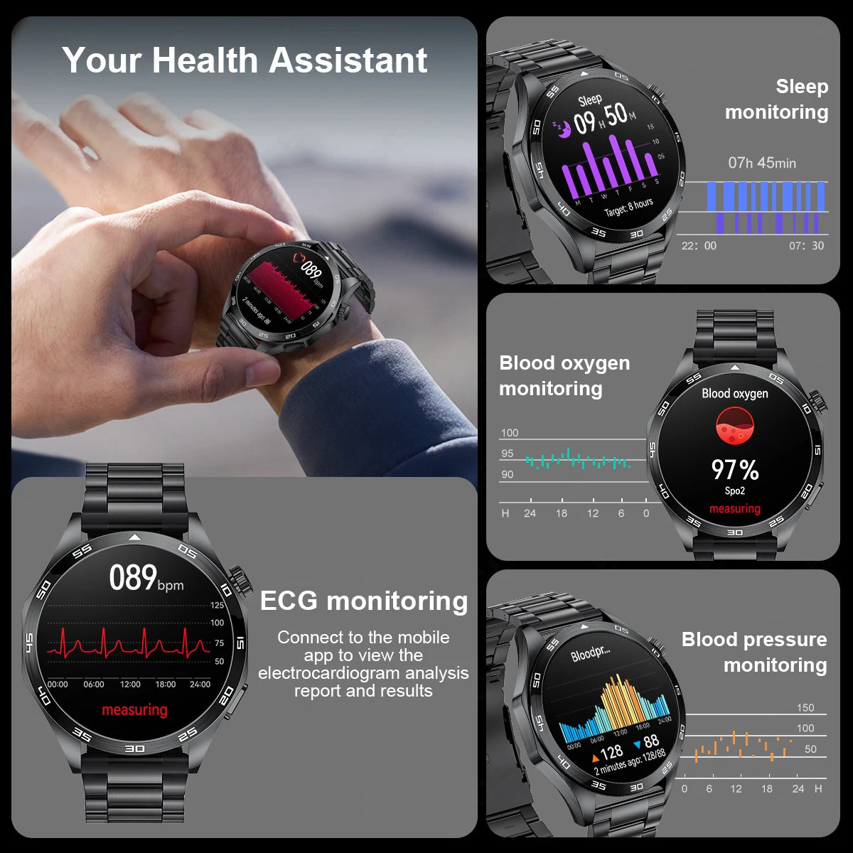 2026 ECG Bluetooth Call Smart Watch