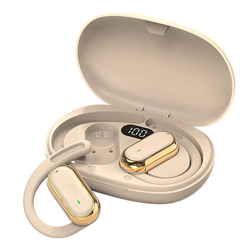 Bluetooth 5.4 IPX7 Waterproof Sports Earphones with ENC Mic