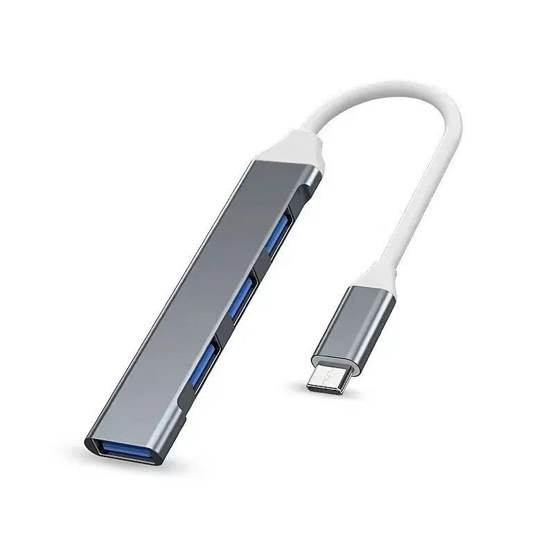 4-Port Multi-Splitter Type-C USB Hub OTG Adapter for Xiaomi, Lenovo, MacBook and PC