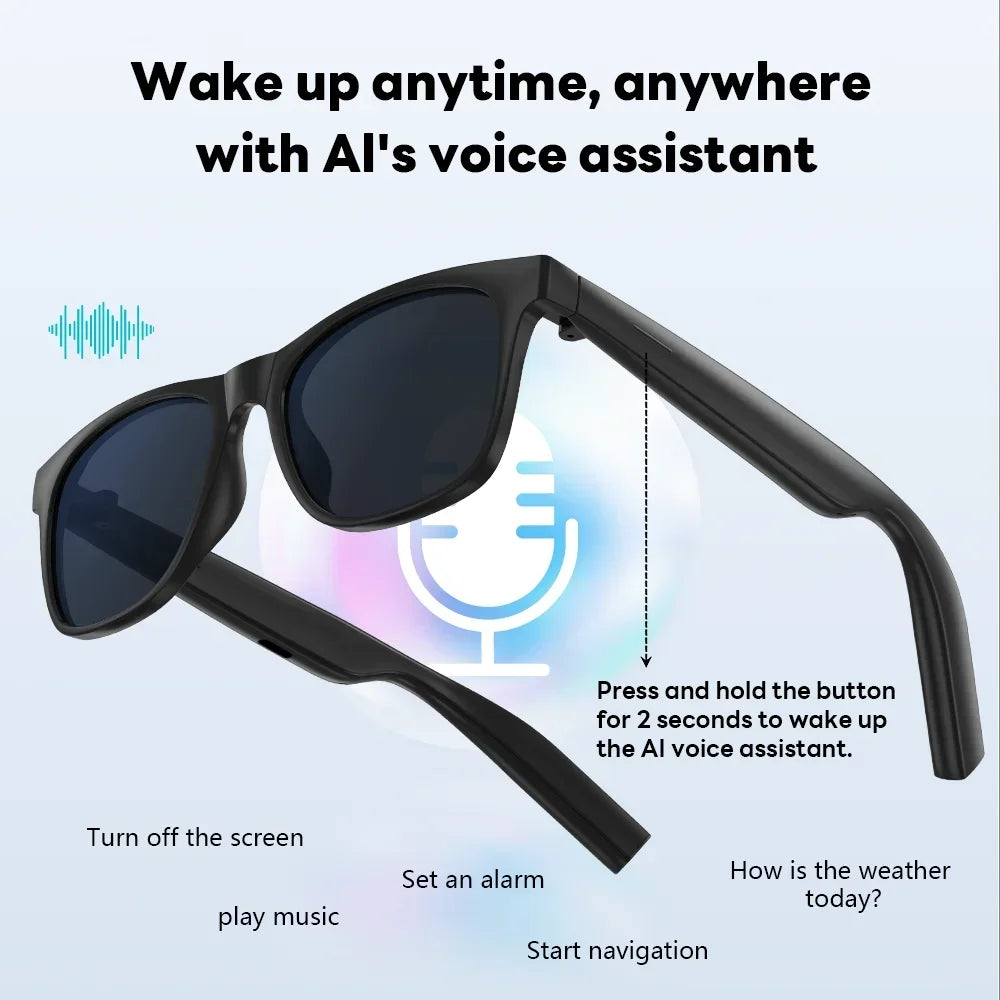 Lenovo AI Smart Glasses with 8K Touch Control, Photo Camera, Recording, Translator, Voice Assistant and Bluetooth