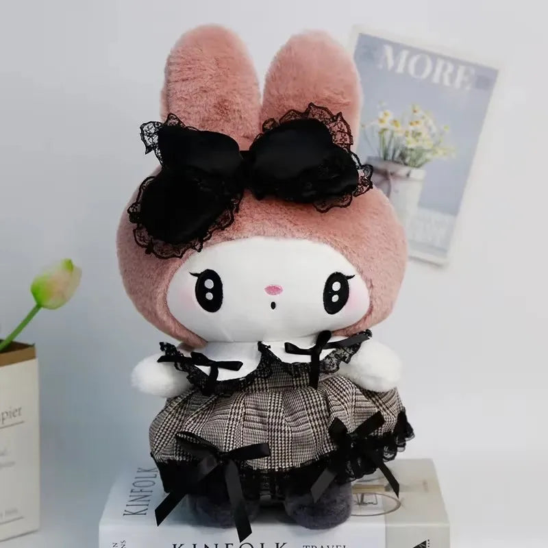 25CM Kawaii Sanrio Plush Doll Hello Kitty Cinnamoroll Kuromi Pochacco Stuffed Toy for Children Birthday Gift