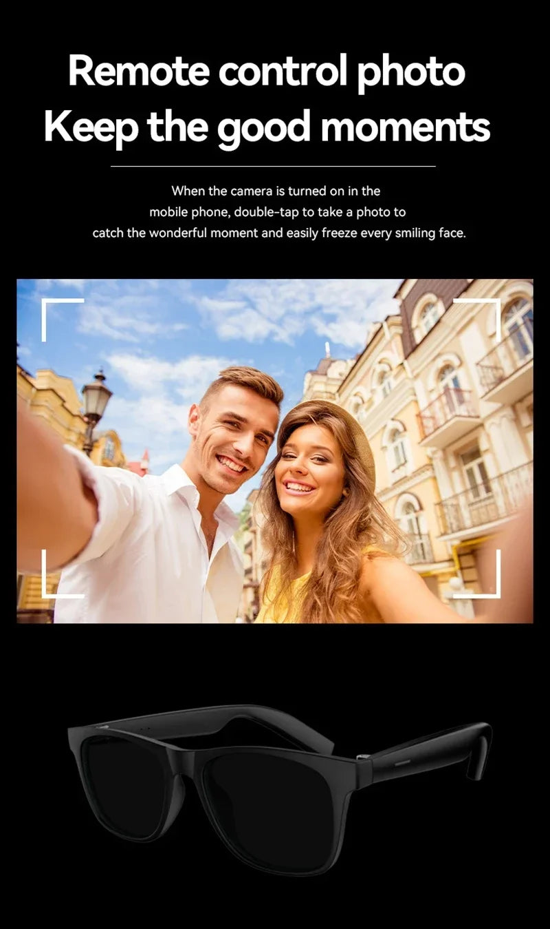 Lenovo AI Smart Glasses with 8K Touch Control, Photo Camera, Recording, Translator, Voice Assistant and Bluetooth