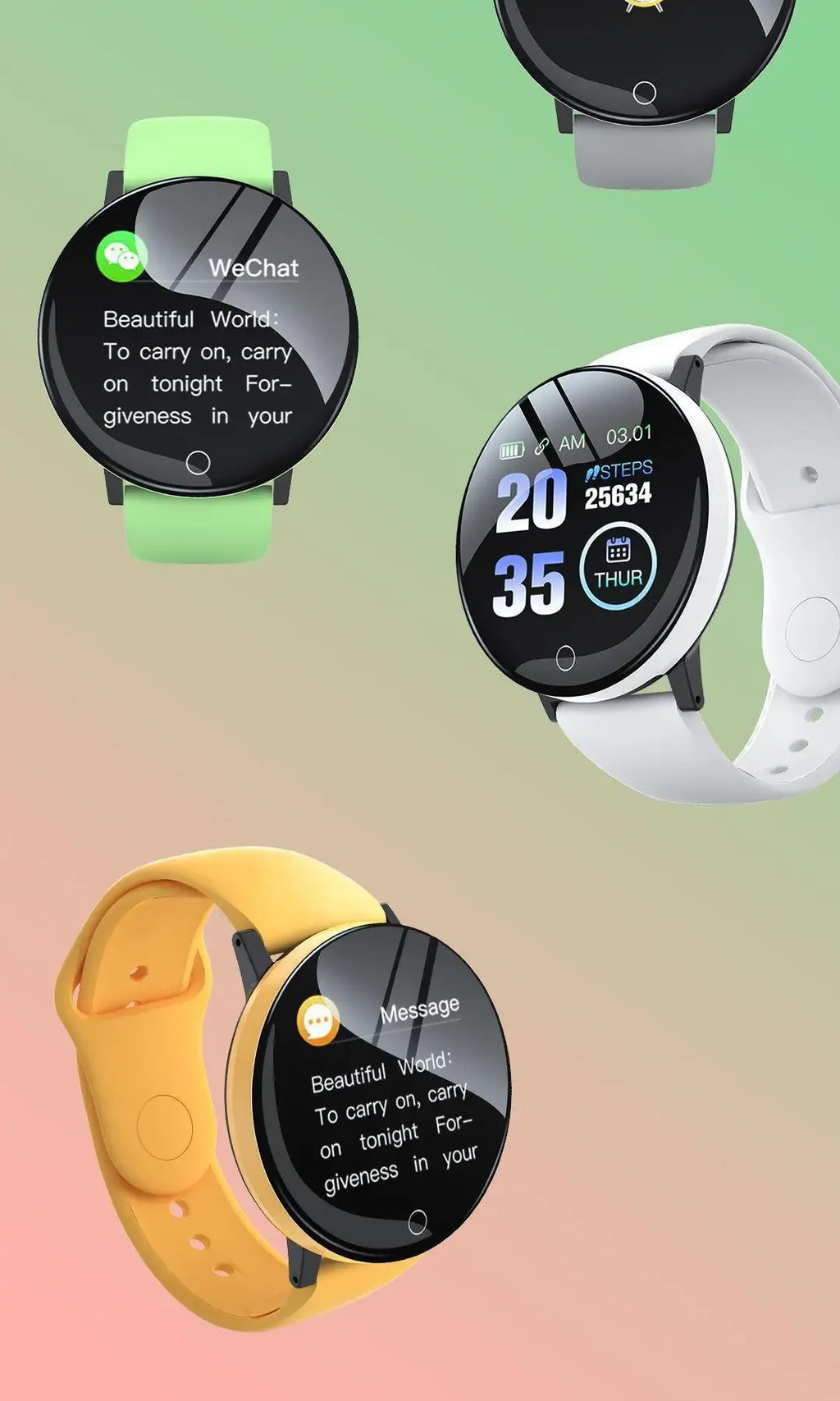 Round Digital Smart Sport Watch