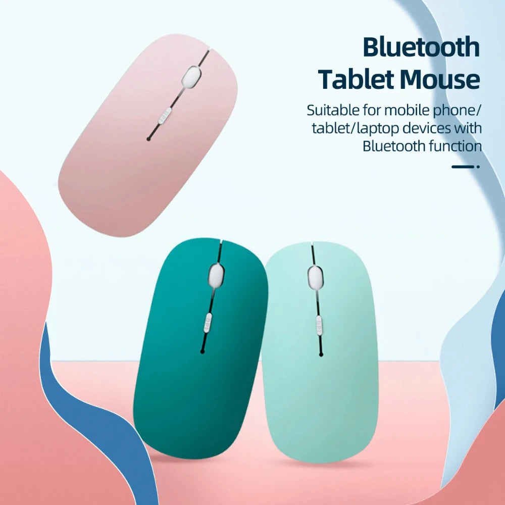 Silent Bluetooth Wireless Macaron Mouse for Laptop, iPad and Samsung Tablet