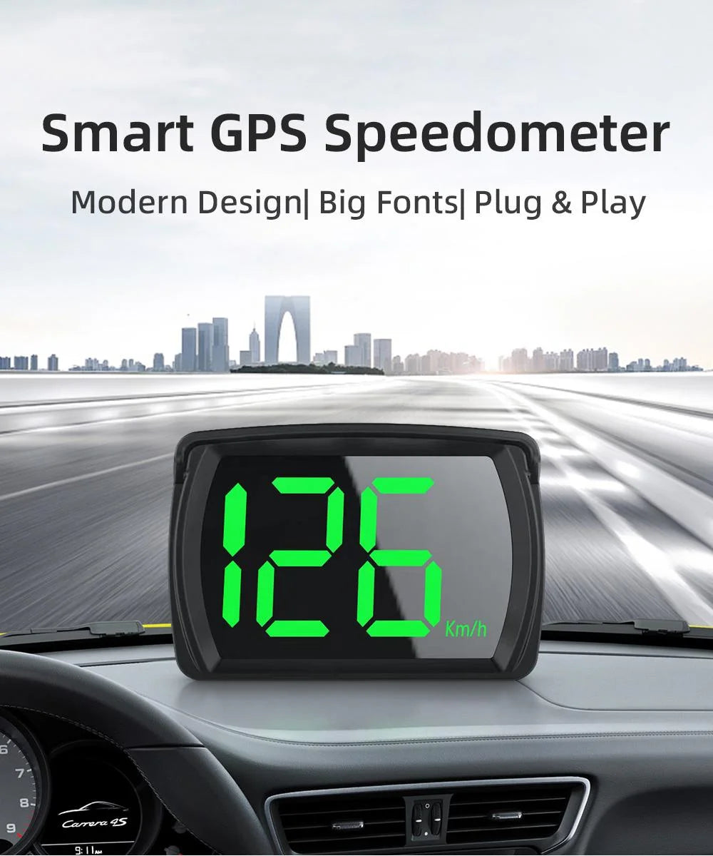 Y03 Universal Car HUD Head Up Display Digital Speedometer