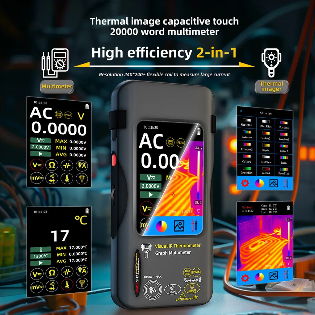SH7 2-in-1 Thermal Imager Multimeter