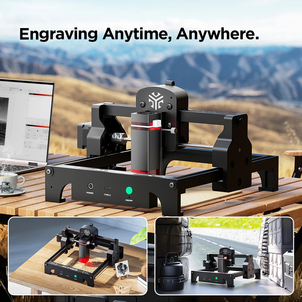 ACMER S1 2.5W/3.5W Mini Portable Laser Engraver DIY Laser Cutting and Engraving Machine for Wood, Acrylic, Glass and Leather