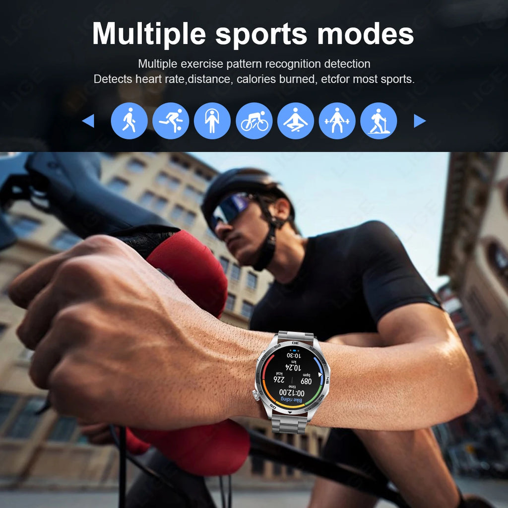 LIGE ECG Bluetooth Call Smart Watch