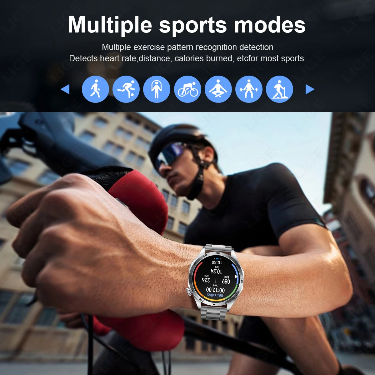 LIGE ECG Bluetooth Call Smart Watch