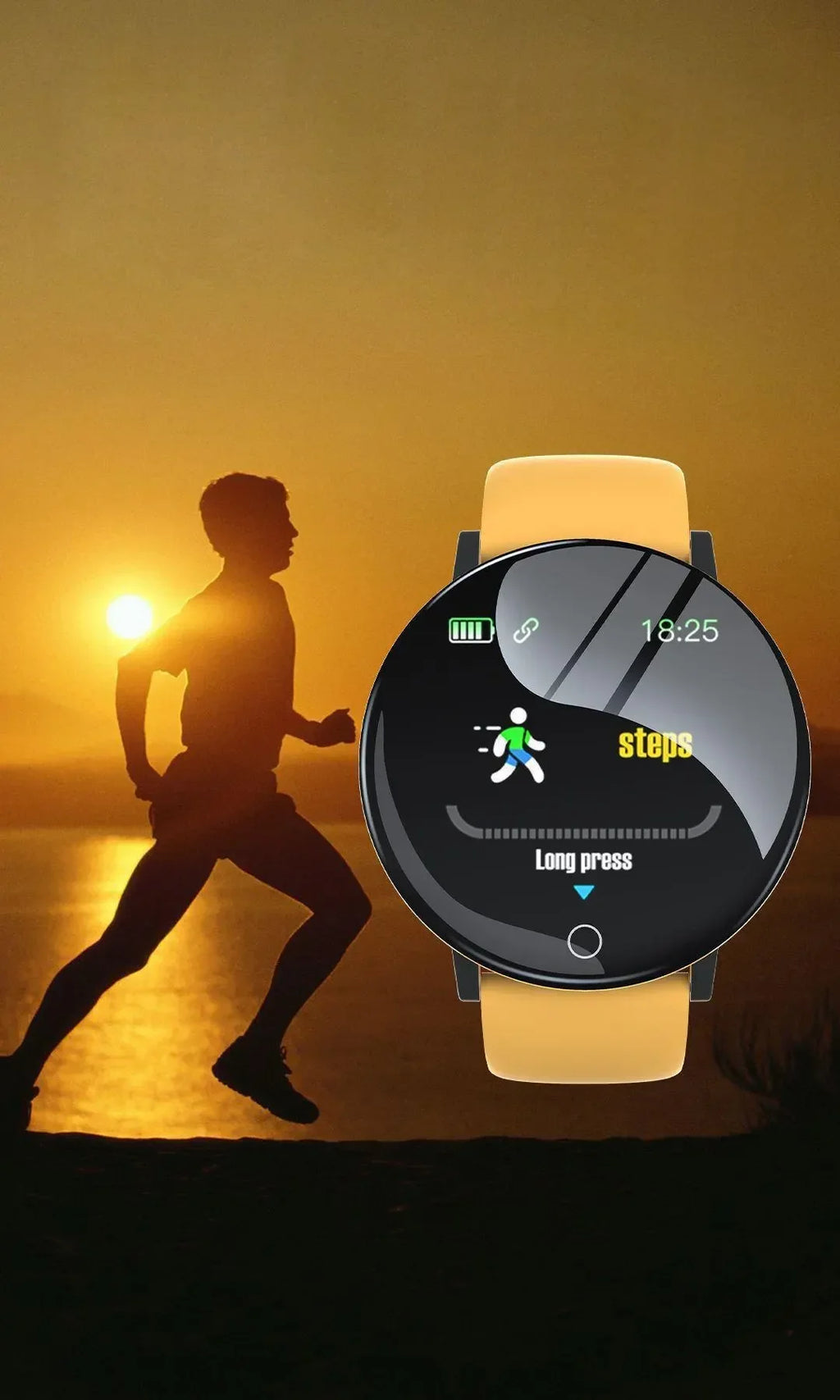 Round Digital Smart Sport Watch