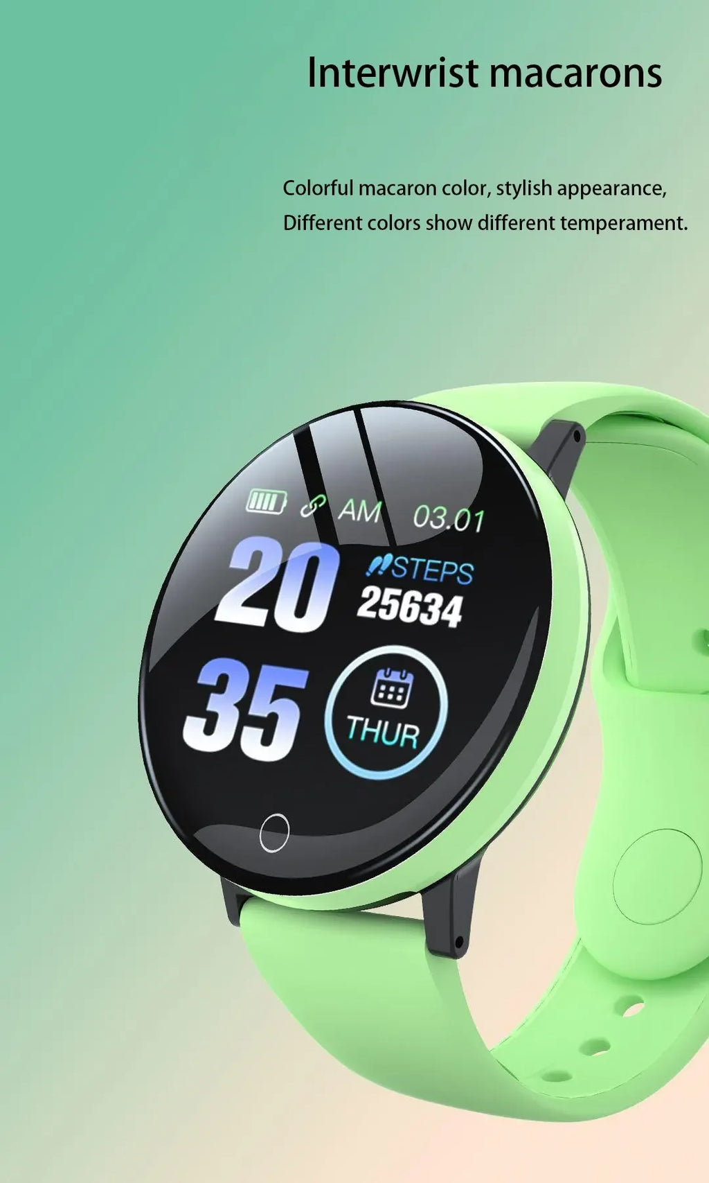 Round Digital Smart Sport Watch