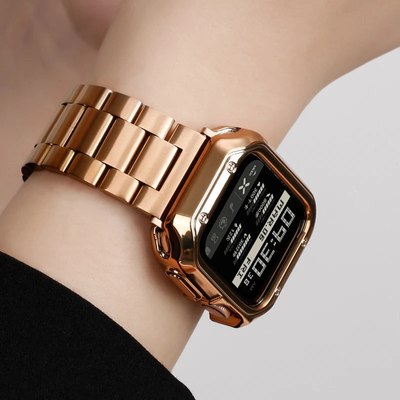 Stainless Steel Titanium Alloy Strap for Apple Watch Ultra and Series 6/7/8/9/10