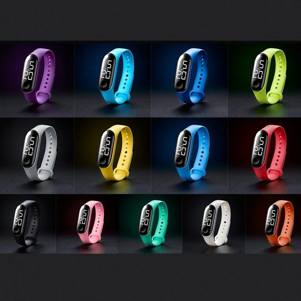 Children’s Simple LED Digital Smart Watch Touch Screen Multi-Function Sports Electronic Watch Gift