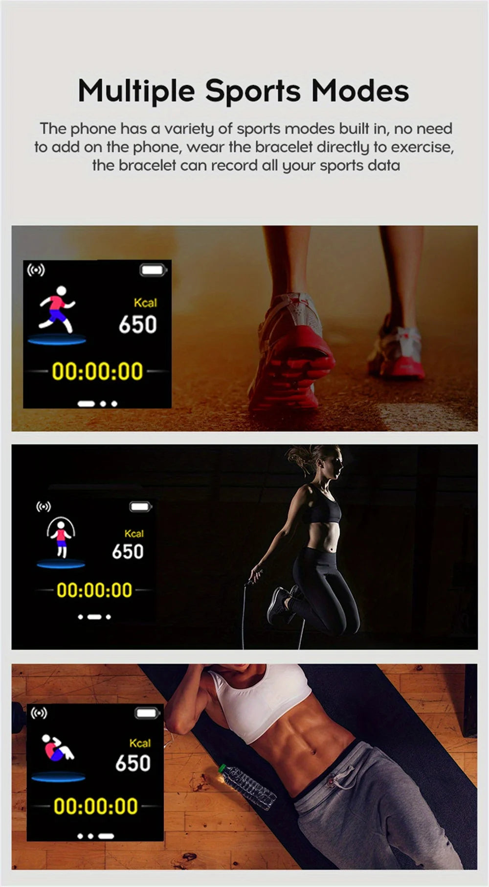 Smart Watch Music Control Calorie Distance Fitness Tracker Message Remind Men Smartwatch Women Watches Bracelet Clock Alarm Y68