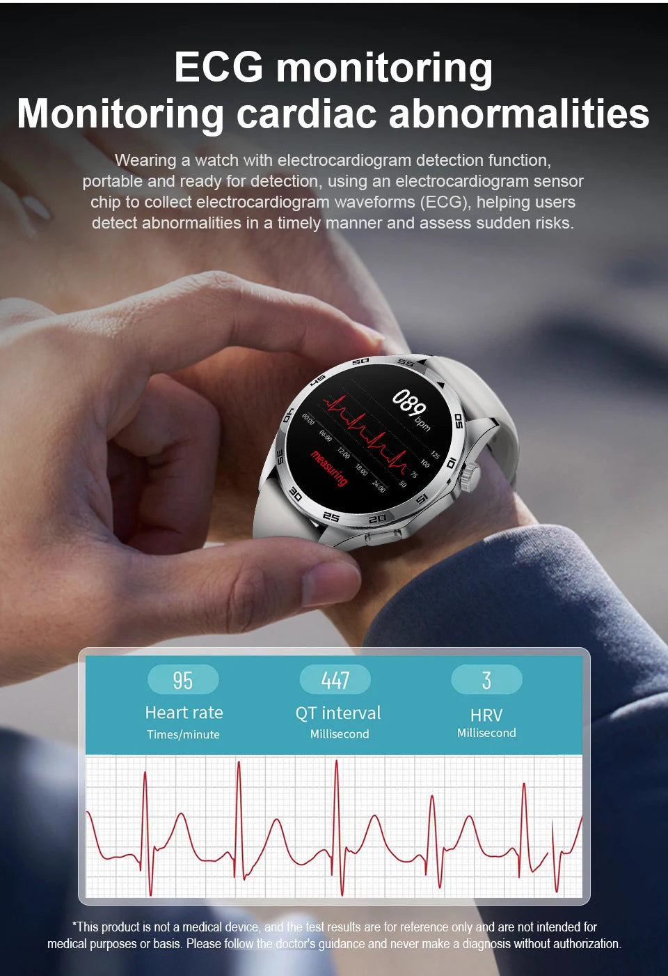 LIGE ECG Bluetooth Call Smart Watch