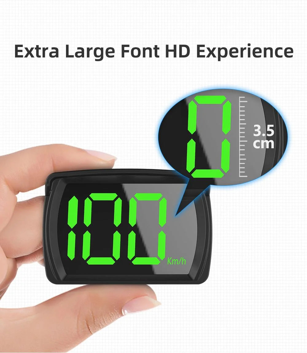 Y03 Universal Car HUD Head Up Display Digital Speedometer