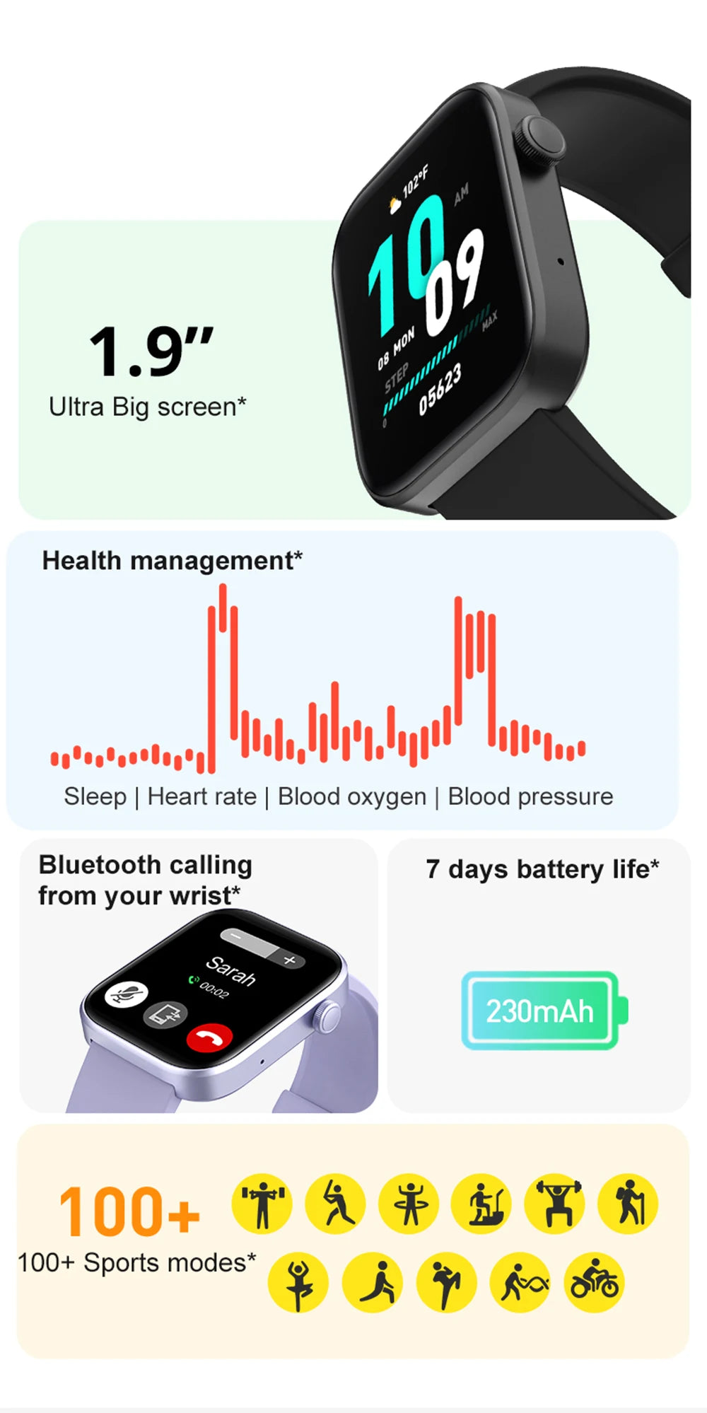 COLMI P71 Smartwatch with Voice Calling and Health Monitoringn