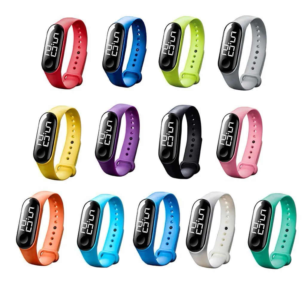 Children’s Simple LED Digital Smart Watch Touch Screen Multi-Function Sports Electronic Watch Gift