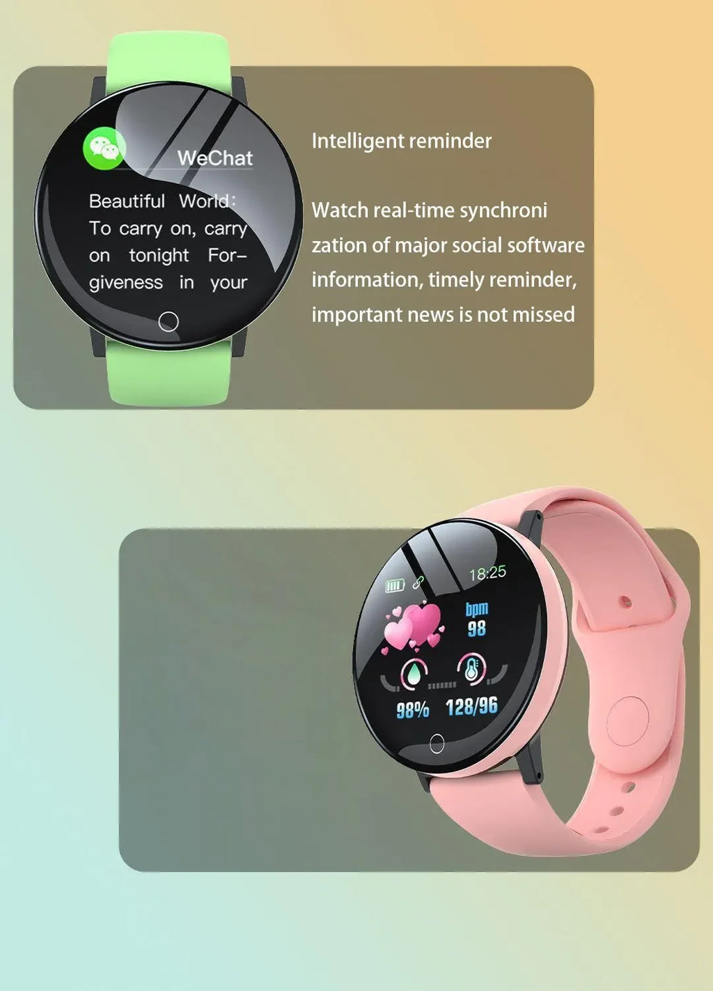 Round Digital Smart Sport Watch