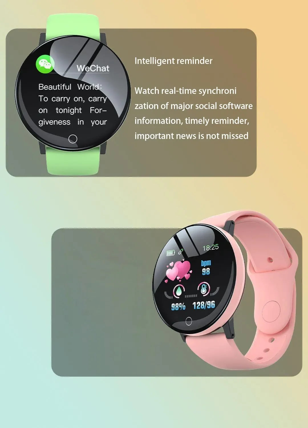 Round Digital Smart Sport Watch