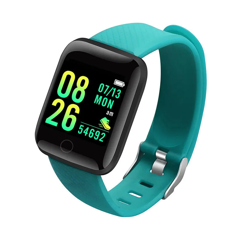 Unisex Smartwatch Fitness Monitor with Message Notifications for Android and iOS