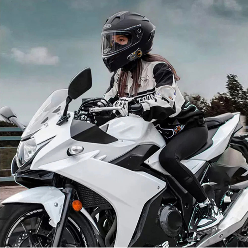 Bluetooth 5.3 Motorcycle Helmet Headset Waterproof Hands-Free Earphone