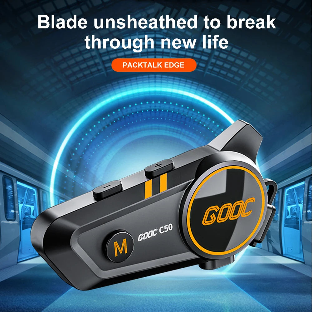Bluetooth 5.3 Motorcycle Helmet Headset Waterproof Hands-Free Earphone