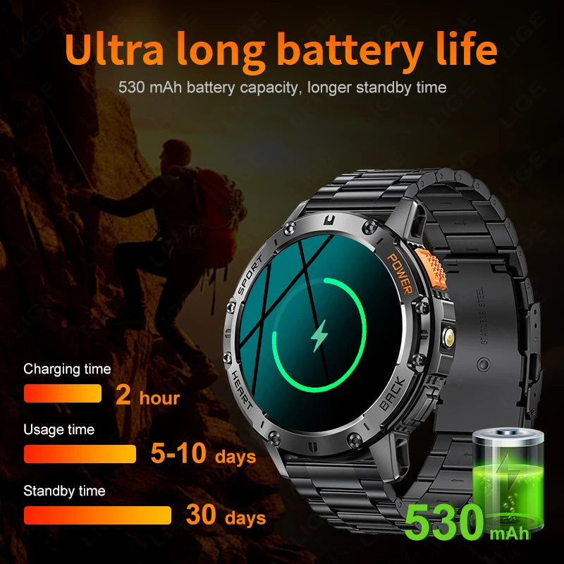AMOLED Bluetooth Call Smart Watch